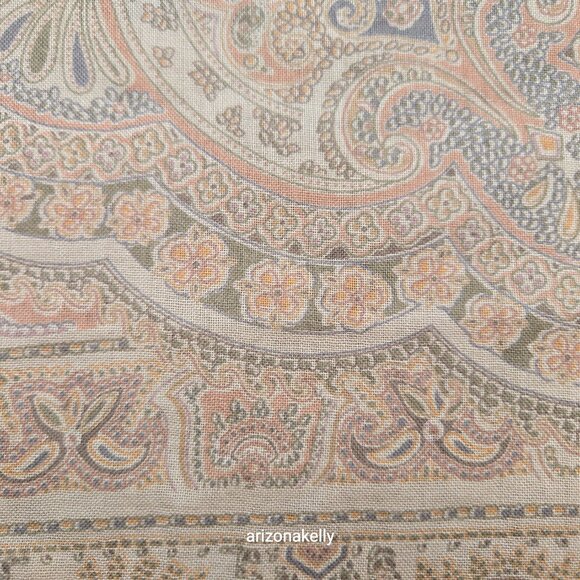 NWOT Altea Wool & Silk Large Square Scarf Muted Grey and Pink Hand-Stitched Hem - Picture 14 of 16